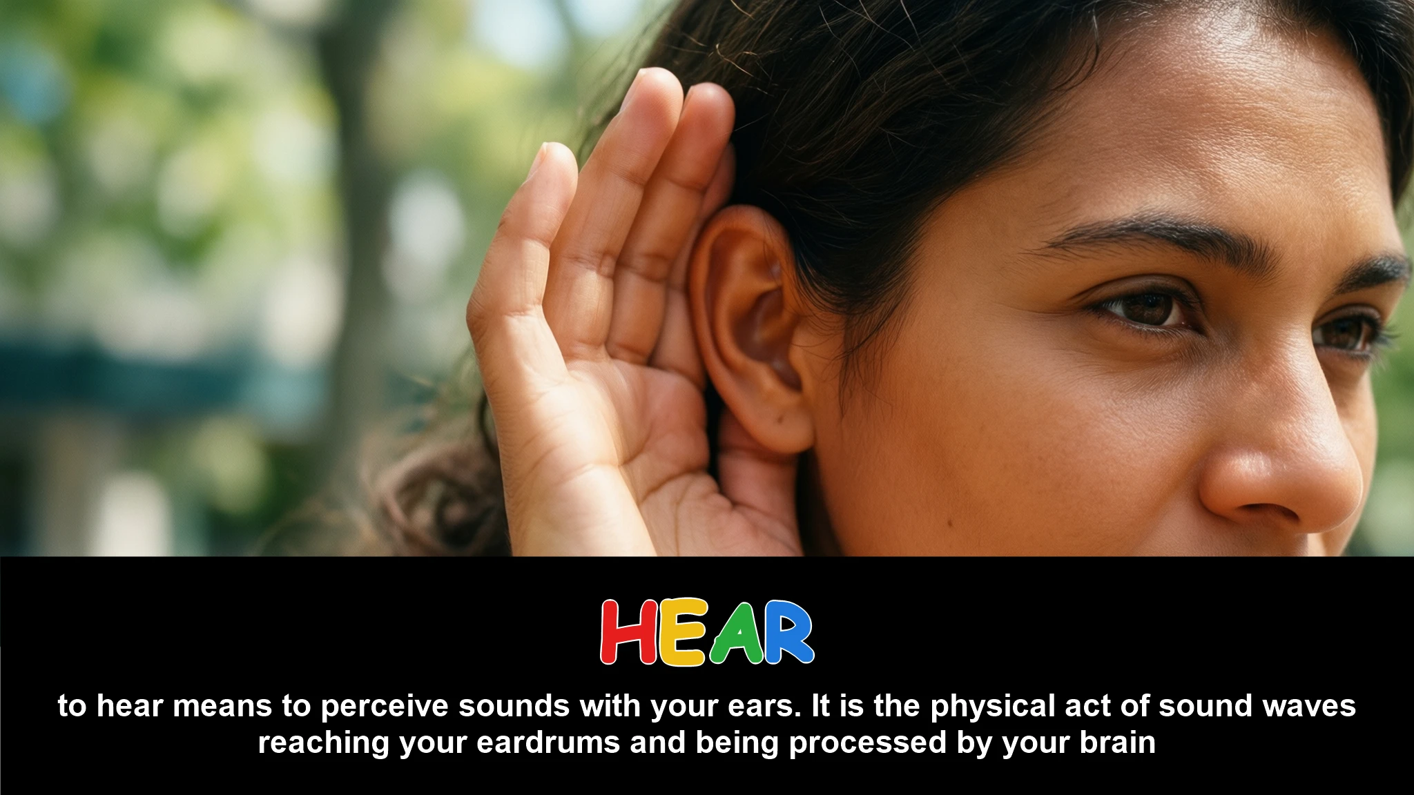 English Illustration for hear